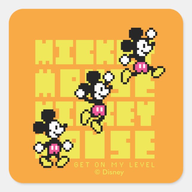 Sticker Carré Mickey Mouse Double Jump (Devant)
