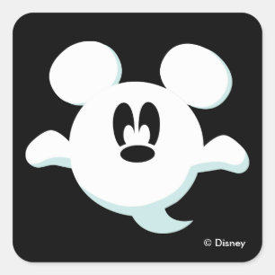 Sticker Carré Mickey Mouse Ghost
