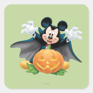 Sticker Carré Mickey Mouse Halloween 1