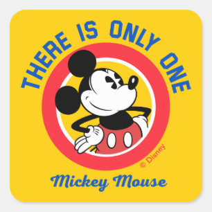 Sticker Carré Mickey Mouse   There is Only One