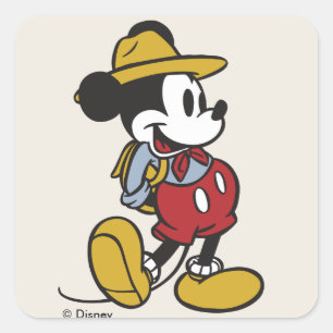 Sticker Carré Mickey Souris Mickey extérieur