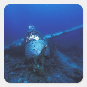 Sticker Carré Micronésie, Palaos, site classé au patrimoine mo