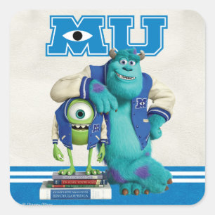 Sticker Carré Mike et Sulley MU