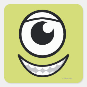 Sticker Carré Mike Face