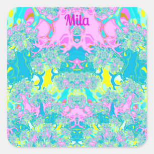 STICKER CARRÉ MILA ~ PERFECTION PASTEL ~