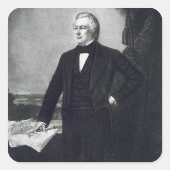 Sticker Carré Millard Fillmore, 13e président des États-Unis (Devant)