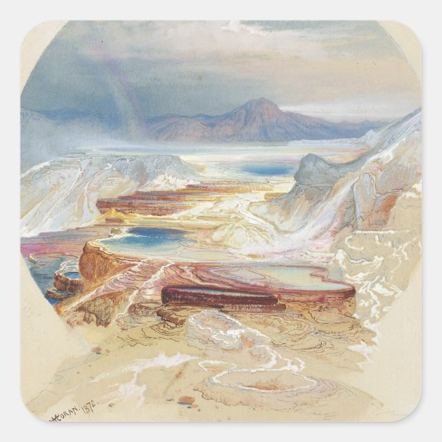 Sticker Carré Minerva Terrace, Moran, 1872 (Devant)