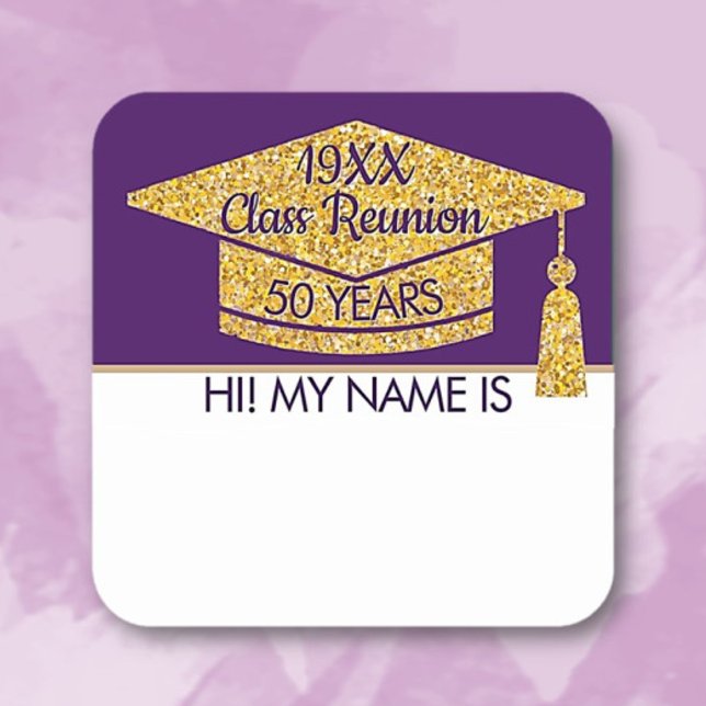 Sticker Carré Mingle ! Portez cette balise nom de réunion de cla (Créateur téléchargé)