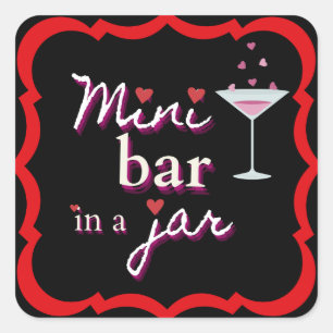 Sticker Carré Mini-barre dans une feuille à baguette