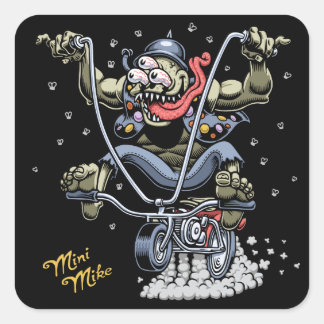 Sticker Carré Mini Mike