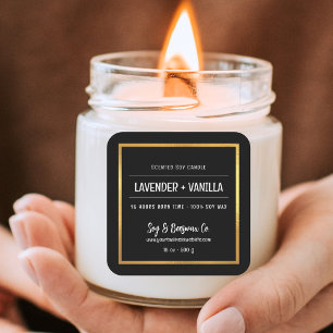 Sticker Carré Mini parfumé Soy Beeswax Candle Business