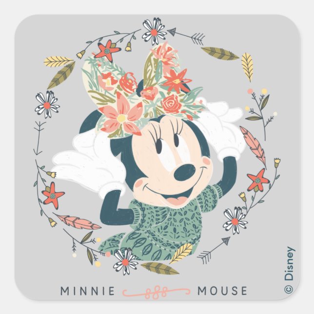 Sticker Carré Minnie | Chase Adventure (Devant)