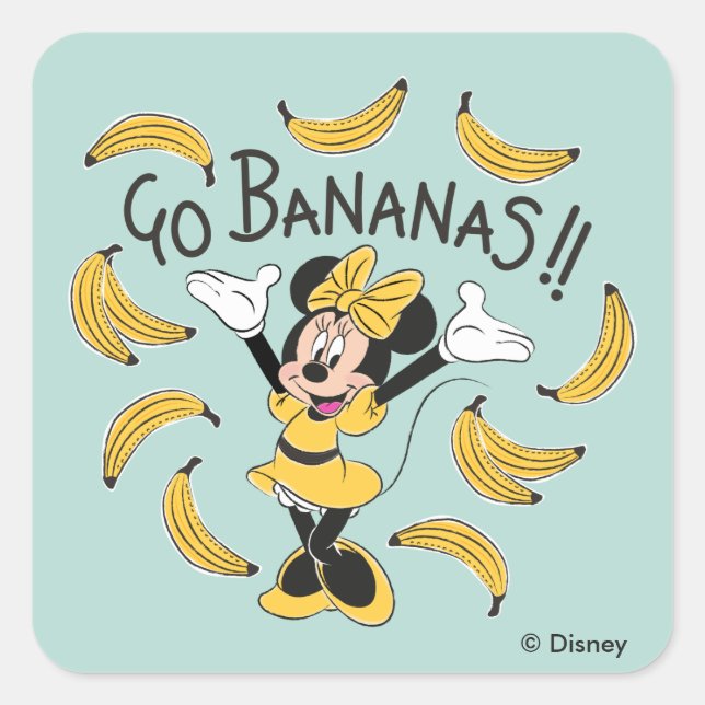 Sticker Carré Minnie| Go Bananes (Devant)