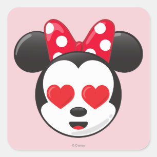 Sticker Carré Minnie tendance   Emoji en amour