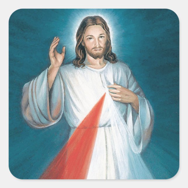 Sticker Carré miséricorde divine (Devant)