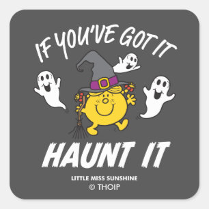 Sticker Carré Miss Sunshine Haunt It Halloween