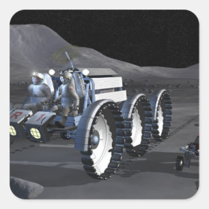 Sticker Carré Missions d'exploration spatiale futures 8