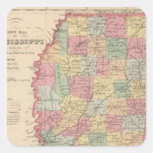 Sticker Carré Mississippi 2