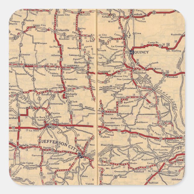 Sticker Carré Missouri 11 (Devant)