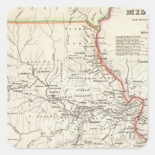 Sticker Carré Missouri 2 (Devant)