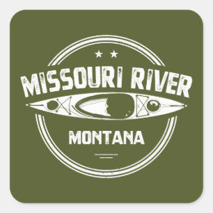 Sticker Carré Missouri River, Montana