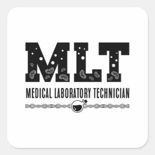 Sticker Carré MLT Technicien de laboratoire Médicale Technicien 