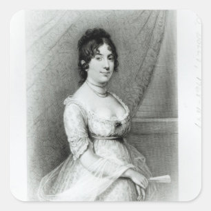 Sticker Carré Mme James Madison, Dolley Payne, c.1804-55