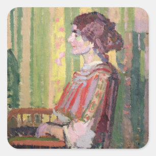 Sticker Carré Mme Robert Bevan, c.1913 (huile sur la toile)