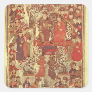 Sticker Carré Mme Supp. Pers.Genghis Khan et son épouse