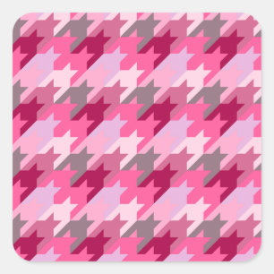 Sticker Carré Mode Vintage Style - Motif Printemps moderne