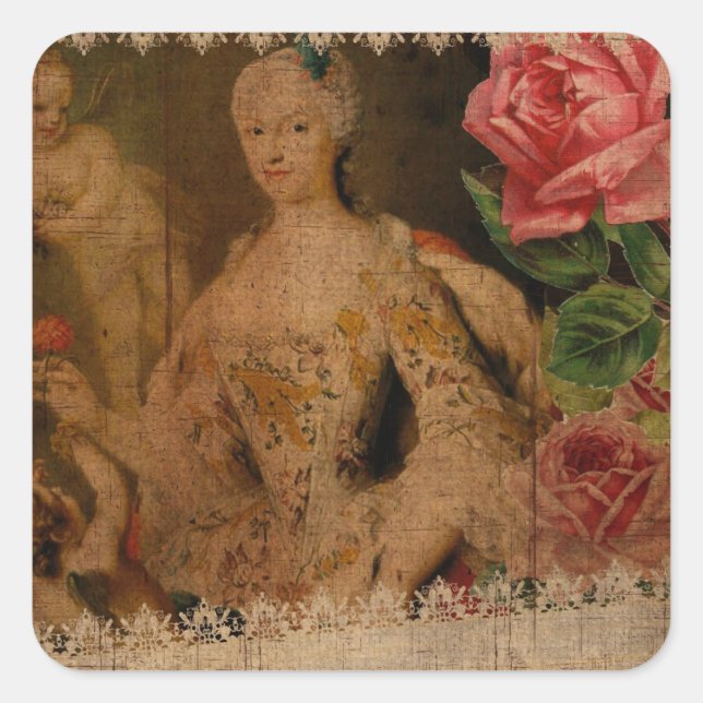 Sticker Carré Modèle (Devant)