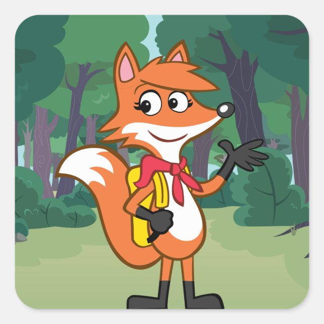 Sticker Carré modèle (Devant)