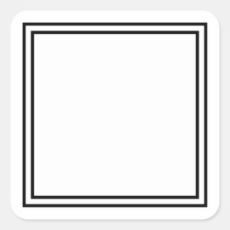Sticker Carré Modèle Blank .. Ajouter votre texte image ici
