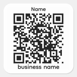 Sticker Carré Modèle d'autocollant QR
