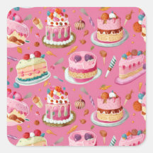 Modèle de gâteau rose sucré