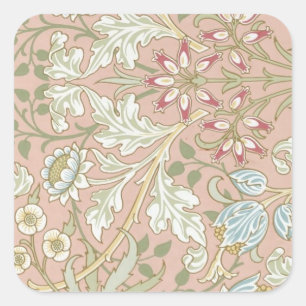Sticker Carré Modèle Floral vintage William Morris