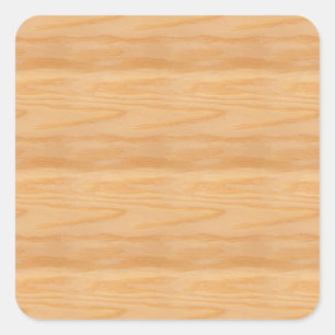 Sticker Carré Modèle vierge en bois tendance Design élégant clas