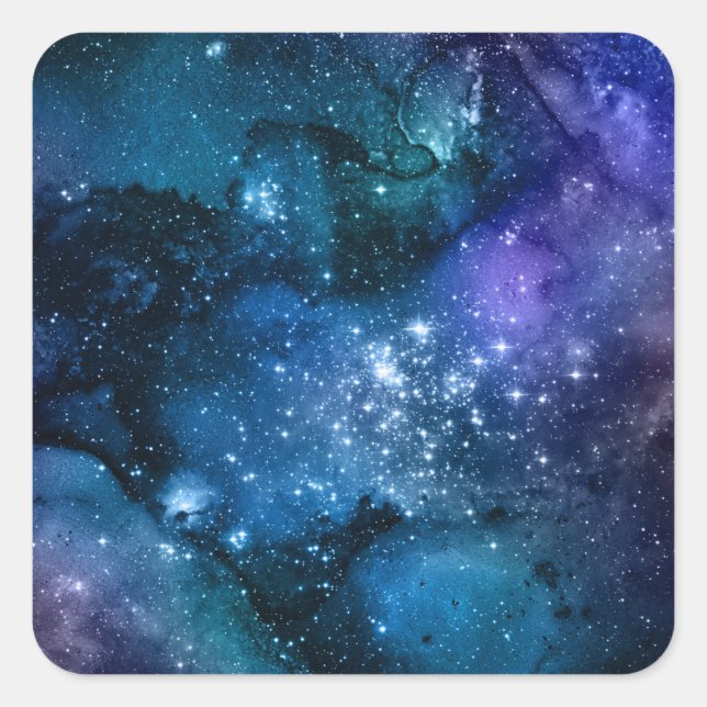 Sticker Carré Modèle vierge, Logo d'art do-it-yourself texte, W/ (Devant)