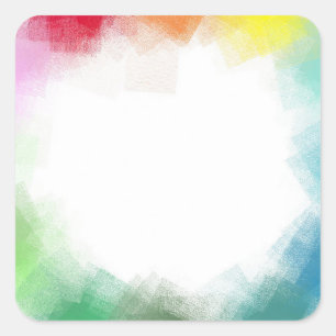 Sticker Carré Modèle vierge moderne abstrait personnalisable ble