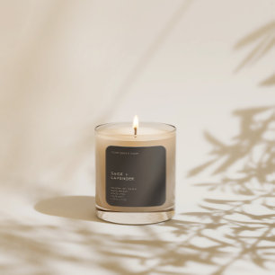 Sticker Carré Moderne minimaliste bougie cosmétique