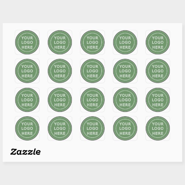 Sticker Carré moderne, minimaliste et élégant (Feuille)