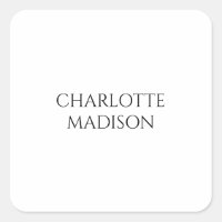 Moderne Simple Blanc Tendance Minimaliste Nom Plai