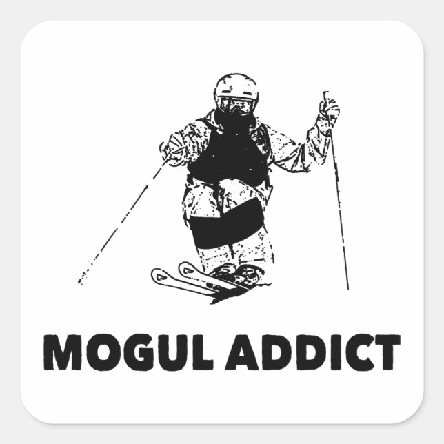 Sticker Carré Mogul Addict (Devant)