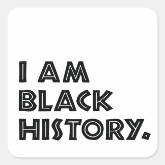 Sticker Carré Mois de l'histoire des Noirs Conception graphique 