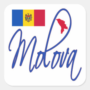 Sticker Carré Moldau