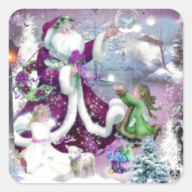 Sticker Carré Moments magiques (Devant)