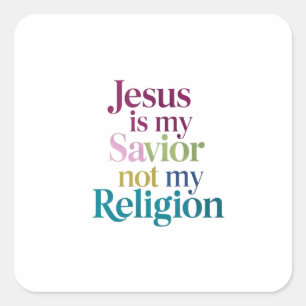 Sticker Carré Mon coeur appartient à Jésus seulement