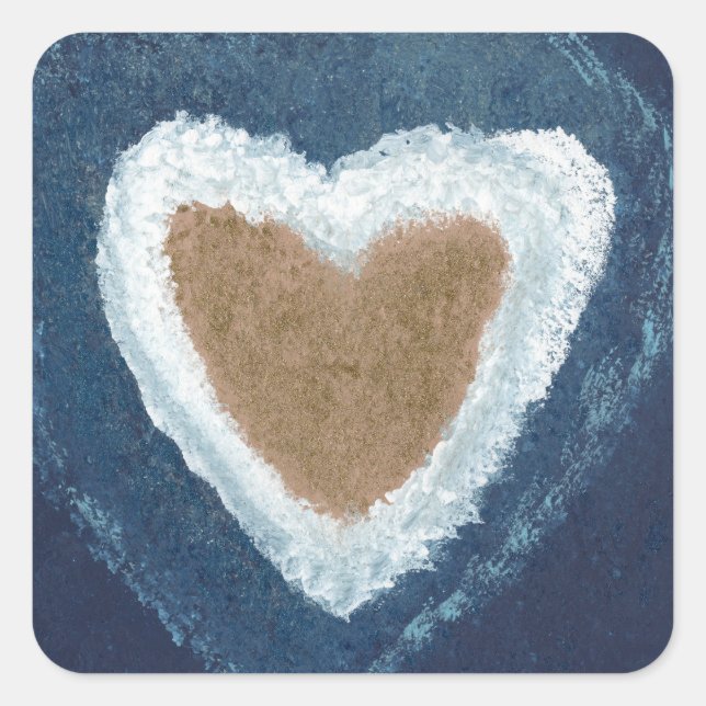 Sticker Carré Mon île privée (Devant)