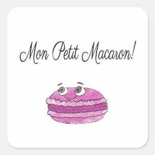 Sticker Carré Mon Petit Macaron