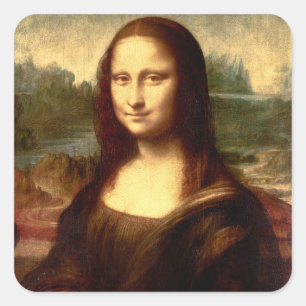 Sticker Carré Mona Lisa